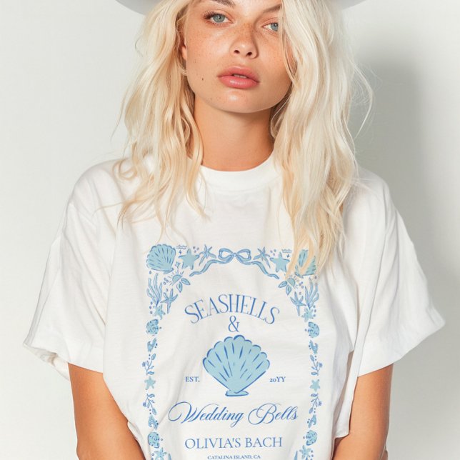 Seashells & Wedding Bells Bachelorette Tri-Blend Shirt (Seashells & Wedding Bells Bachelorette Tri-Blend Shirt)