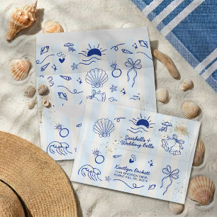 Seashells & Wedding Bells Beach Bachelorette Party Envelope