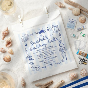 Seashells & Wedding Bells Beach Party Recovery Kit Favor Bag
