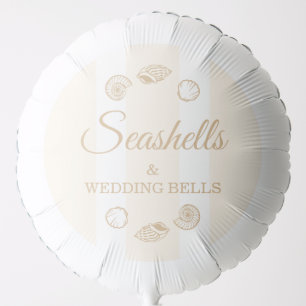 Seashells & Wedding Bells Bridal Shower Balloon