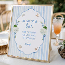 Seashells & Wedding bells Coastal Mimosa Bar