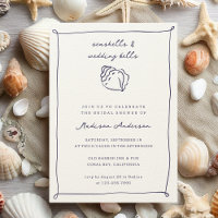 Seashells Wedding Bells Nautical Bridal Shower