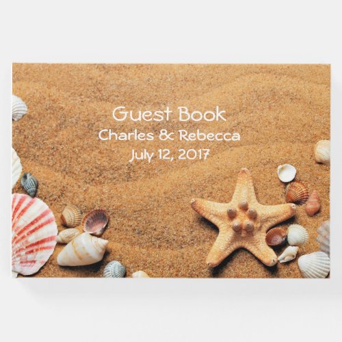 Seashells Wedding Guest Book