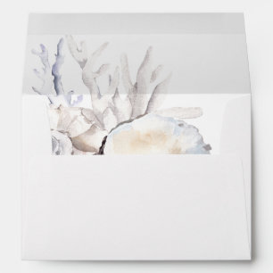Seashells & White Floral 5 Envelope