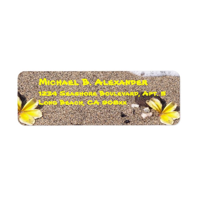 Seashore and Shells Label (Front)
