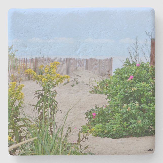 Seashore Beach Stone Coaster (Front)