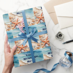 Seashore Bliss Beach Party Wrapping Paper