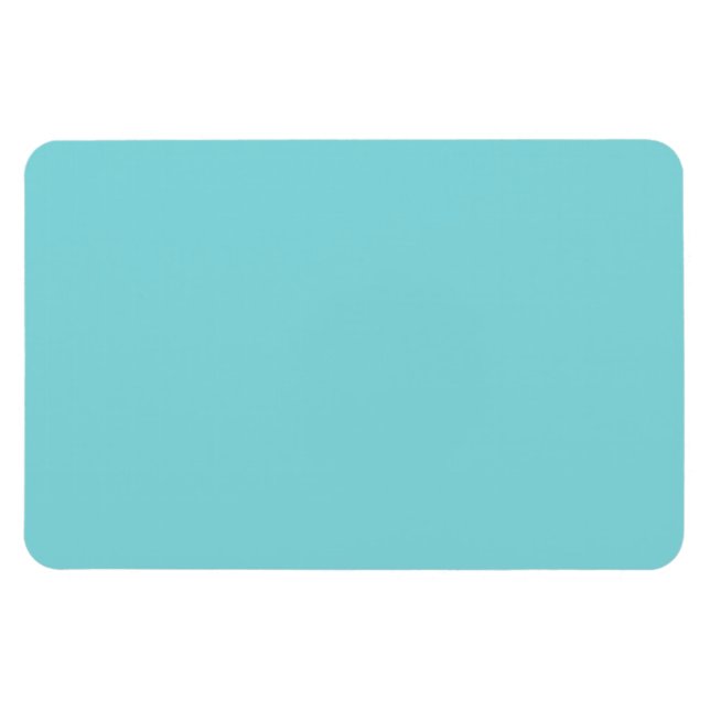 Seashore Blue Personalized Aqua Teal Background Magnet (Horizontal)