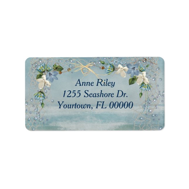 Seashore Flowers Label (Front)