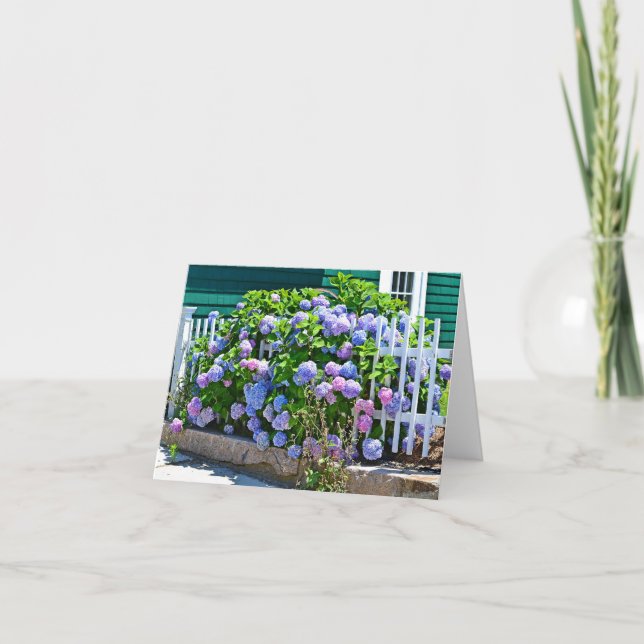 Seashore Hydrangeas Notecard (Front)