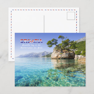 Seashore near Brela   Dalmatia   Croatia Postcard