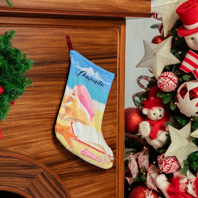 Seashore Personalized Stocking (Creator Uploaded)