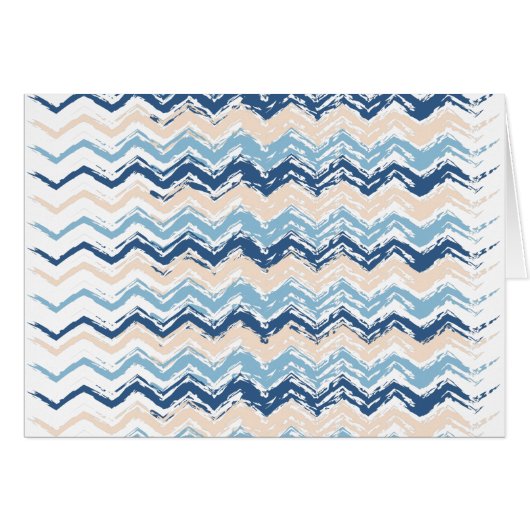 Seashore Scribble ZigZag Cards (Front Horizontal)