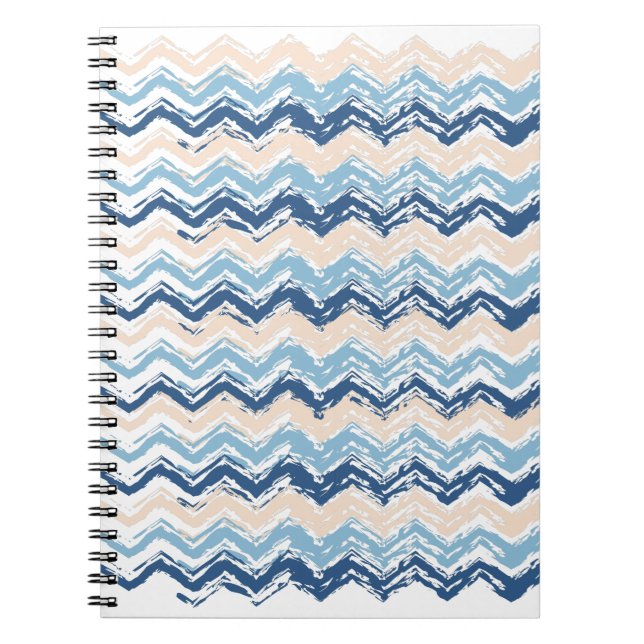 Seashore Scribble ZigZag Notebook (Front)