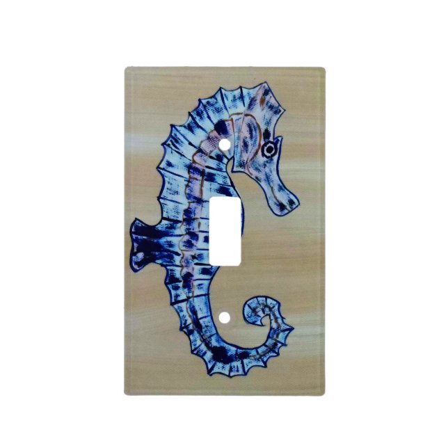 Seashore Seashorse Light Switch Cover (Front)