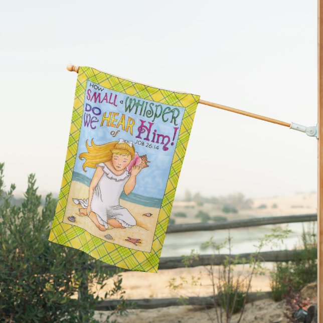 Seashore Small Whisper House Flag (Insitu (Back))