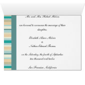 Seashore Stripes Pattern Cards (Inside Horizontal (Bottom))