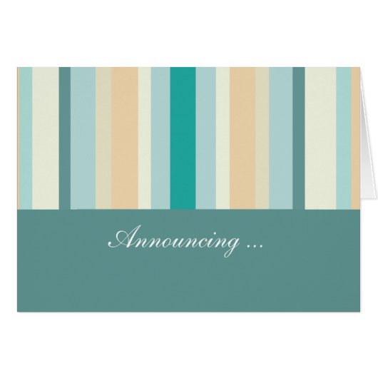 Seashore Stripes Pattern Cards (Front Horizontal)