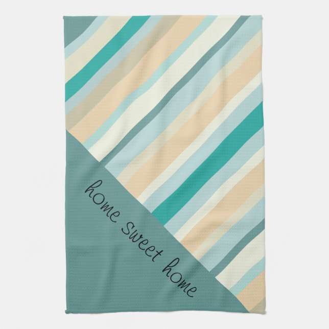 Seashore Stripes Pattern Towel (Vertical)