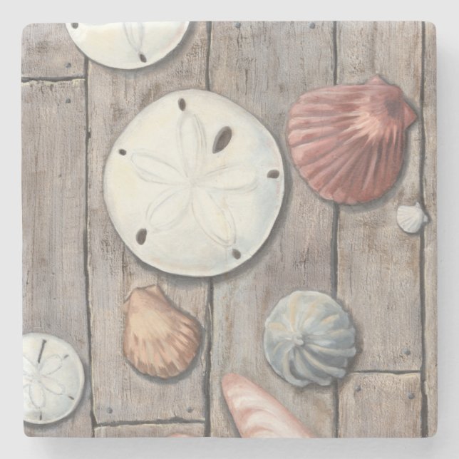 Seashore Treasures Stone Coaster (Front)