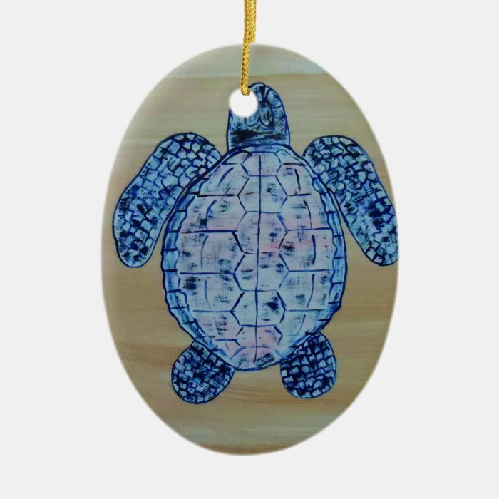 Seashore Turtle Christmas Ornament