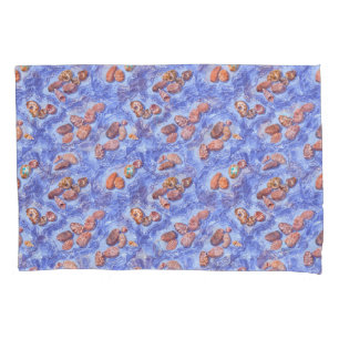 Seashore, waves, pebbles pillow case