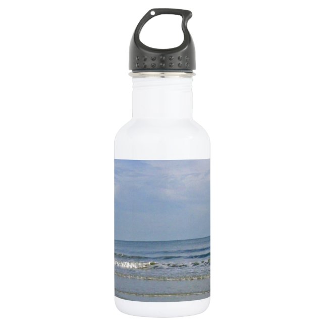 Seashores of Oak Island Water Bottle (Front)
