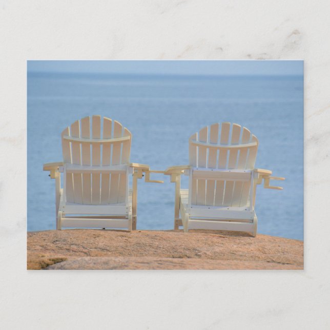 Seaside Adirondack Chairs Postcard (Front)