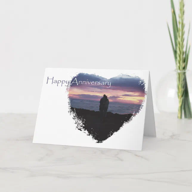 Seaside Anniversary For Husband Card | Zazzle