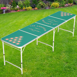 Seaside Aqua Beach Breeze Color Family Name Beer Pong Table