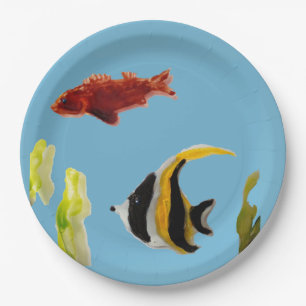 Seaside Aquatic Fish Paper Plates