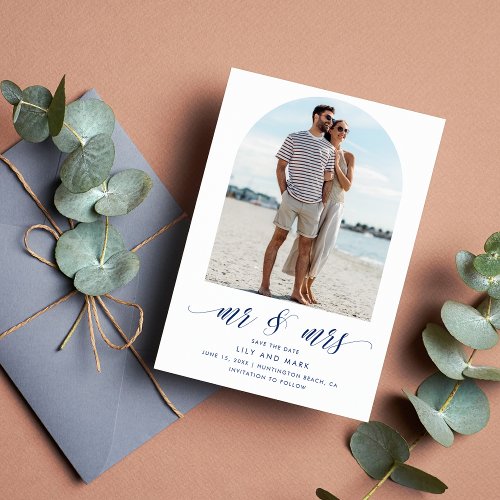 Seaside Arch Photo Beach Wedding  Save The Date