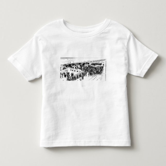 Seaside Beach and Promenade Photograph 2 Toddler T-shirt (Front)