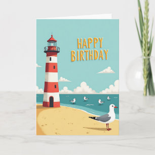 Seaside Birthday Scene Card