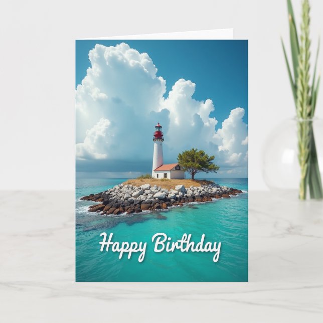 Seaside Birthday Vista Card (Front)