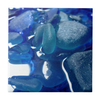 Seaside Blue Sea Glass Ceramic Tile