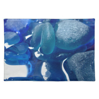 Seaside Blue Sea Glass Placemat