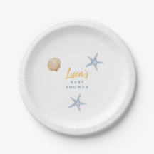 Seaside Breeze Boy paper plates