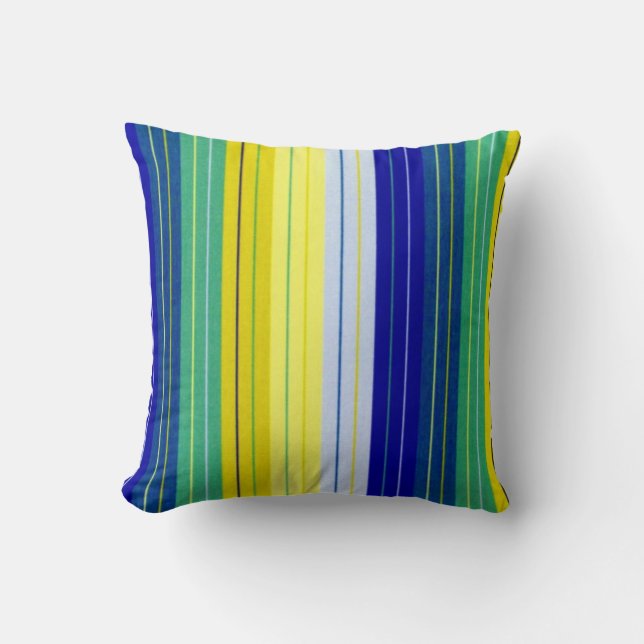 Seaside Burst Throw Pillow (Front)