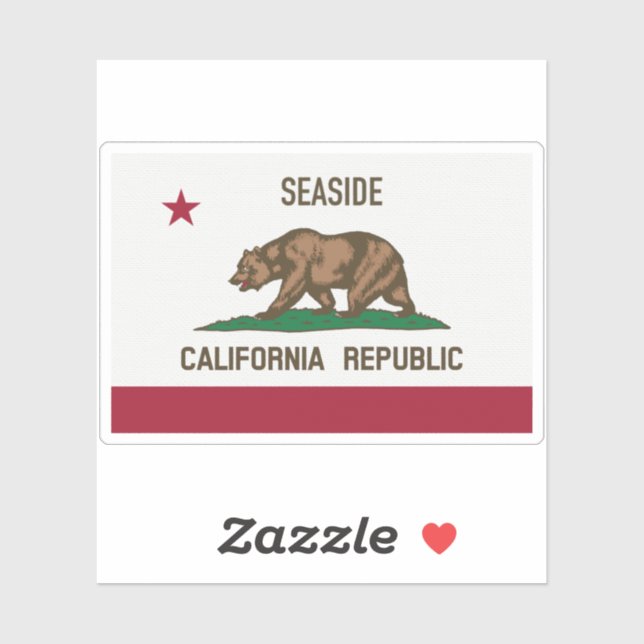 Seaside CA Sticker (Sheet)