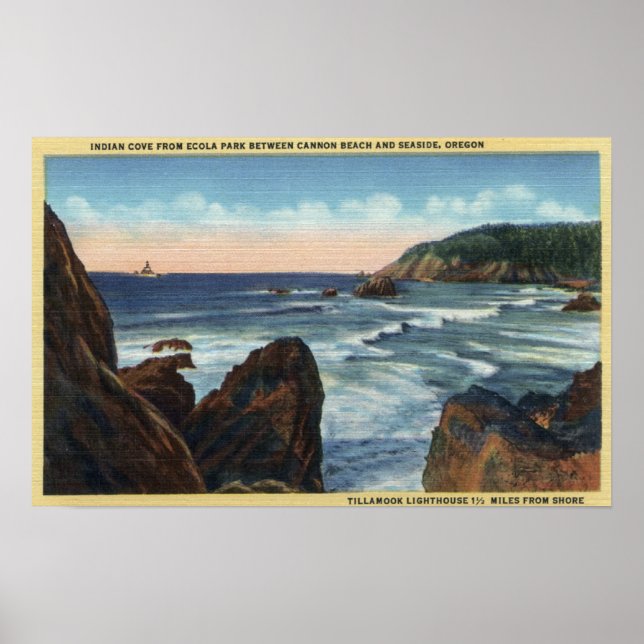 Seaside & Cannon Beach, Oregon Poster (Front)