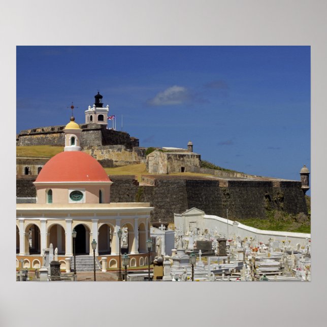 Seaside cemetery of Puerto Rico Poster (Front)