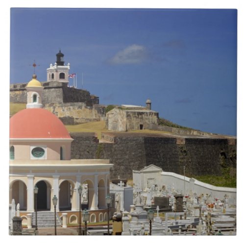 Seaside cemetery of Puerto Rico Tile