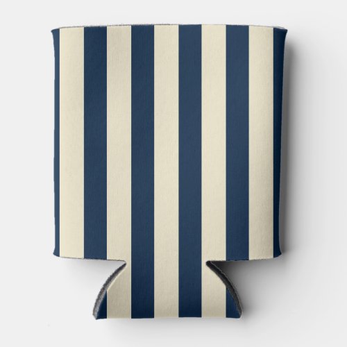 Seaside Clean Deep Sea Blue Striping Can Cooler