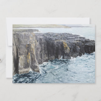 Seaside Cliffs Painting Greeting Card