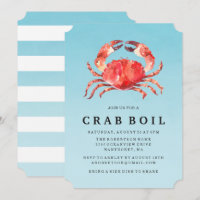 Seaside Crab Boil | Summer Party Invitation