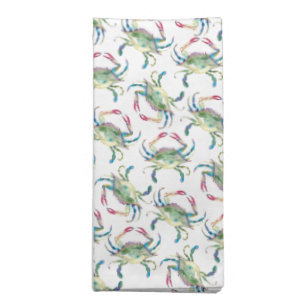 Seaside Crab Pattern Cloth Napkin