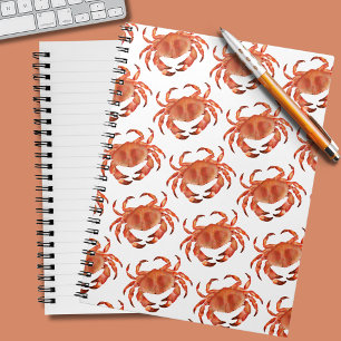 Seaside Crabs Pattern Coastal Ocean Journal