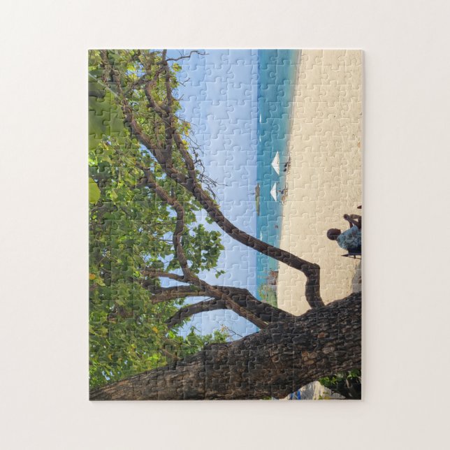 Seaside Escape: A Puzzle of Peace (Vertical)
