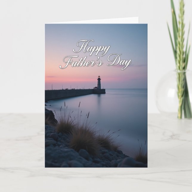 Seaside Fathers Day Beacon Card (Front)